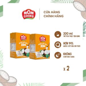 Nước cốt dừa Xim Mom Cooks 200ml ( 1 Thùng 24 hộp )