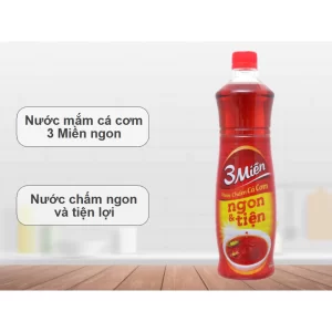 UNIBEN - Nước Chấm 3 Miền Cá Cơm (800ml x 18 chai)