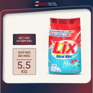 Bột giặt Lix Extra đậm đặc 5,5Kg