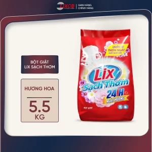 Bột giặt Lix Sạch Thơm hương hoa 5.5kg