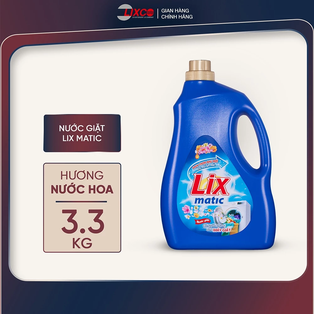 Nước giặt Lix Matic hương nước hoa