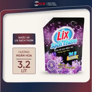 Nước xả làm mềm vải Lix sạch thơm hương ngàn hoa