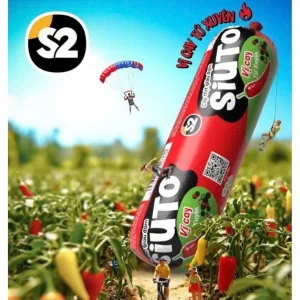 S2 SIUTO - Vị cay tứ xuyên (85g x 25 cây x 4 hộp)